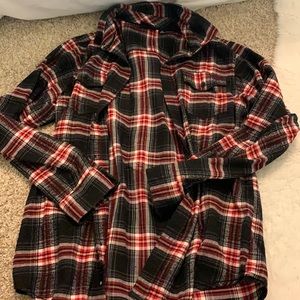 Oversized tailgate flannel